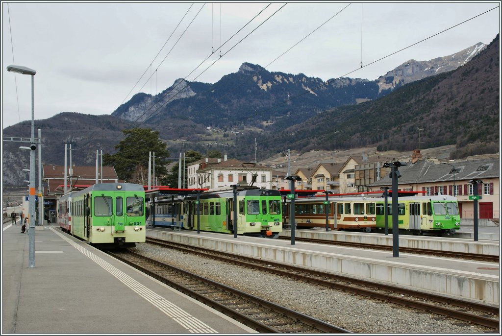 The new colours of the TPC and the old one of the AOMC, ASD and AL in Aigle. 
13.03.2011