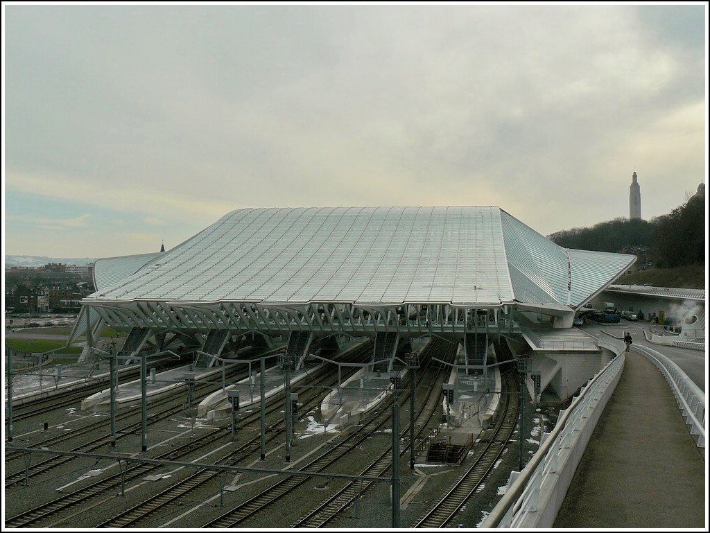 The new railway station Lige Guillemins designed by Santiago Calavatra. January 16th, 2010