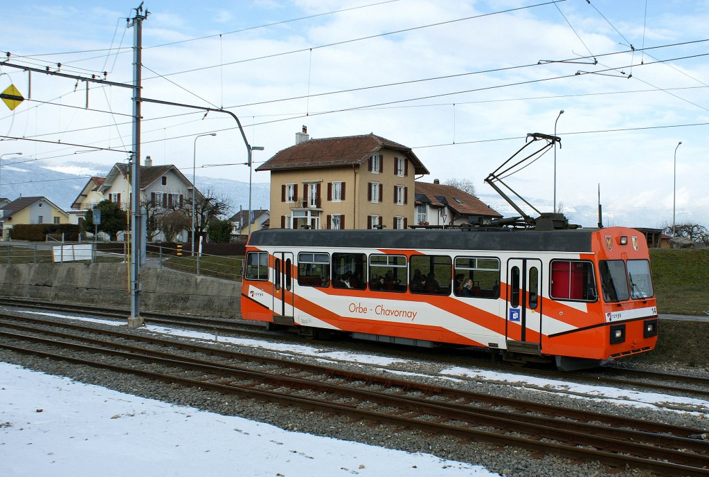 The OC Be 2/2 N° 14 is arriving at Chavorany.
01.02.2010