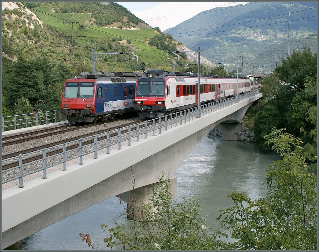 The old one is going, the new one is coming: NPZ and Domino on the Rhone Bridge.
06.08.2009