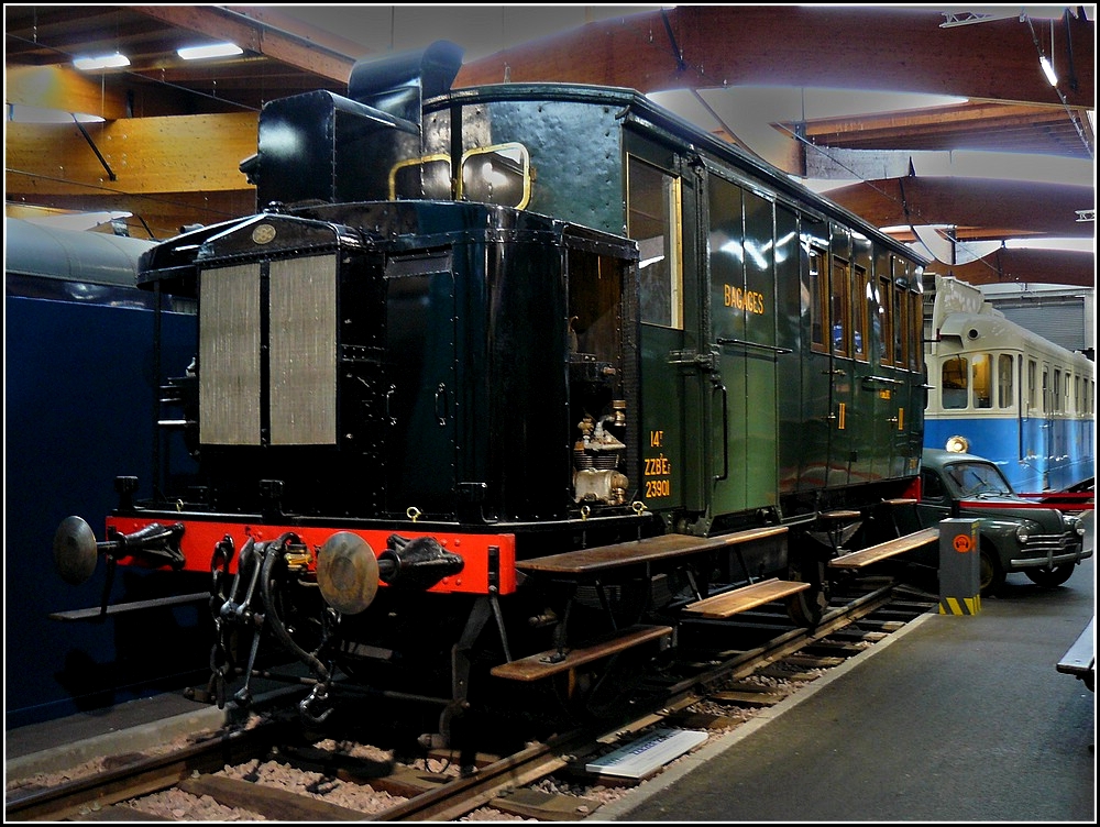 The railcar ZZBE 23901 ETAT taken at the museum Cit du Train in Mulhouse on June 19th, 2010.