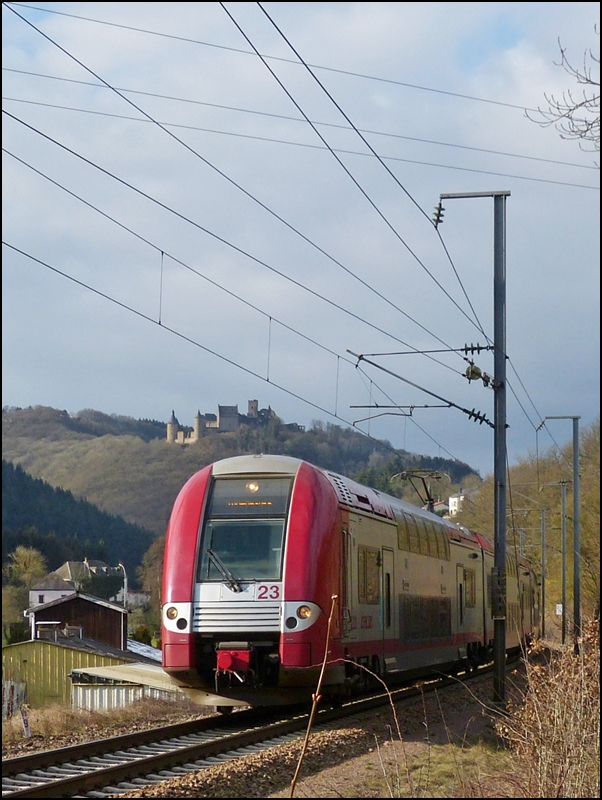 The RB 3240 Wiltz - Luxembourg City pictured in Michelau on February 21st, 2013.