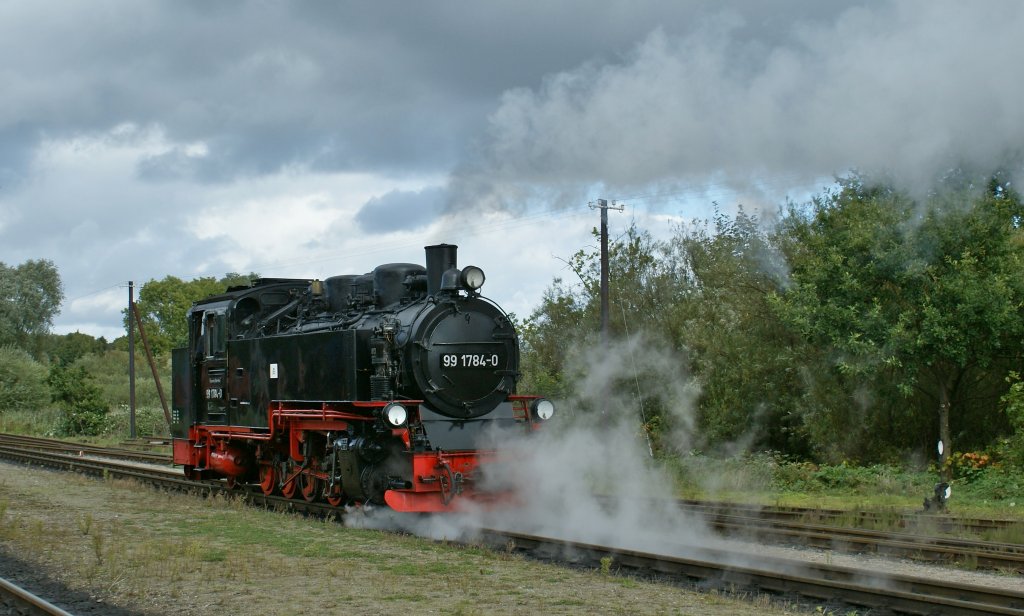 The RBB 99 1784-0 in Putbus. 
18.09.2010 