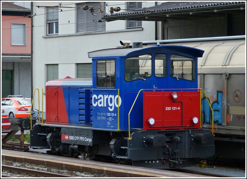 The SBB Cargo Tm 232 121-4 photographed in Sion on May 28th, 2012.