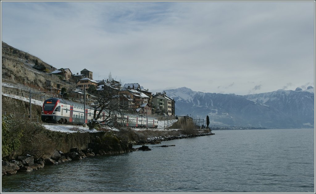 The SBB RABe 511 106 by St Saphorin.
08.02.2013