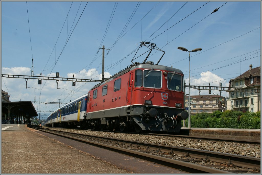 The SBB Re 4/4 II 11154 in Renens VD.
30.05.2012