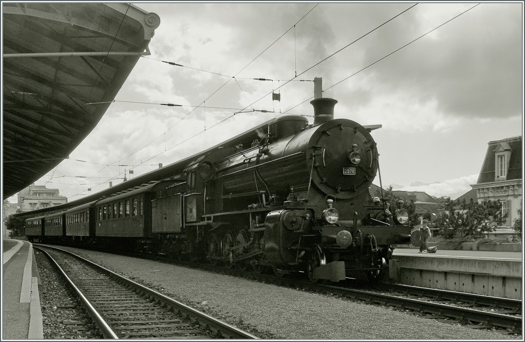 The SBB Steamer C 5/6 2978 in Lausanne. 02.09.2012