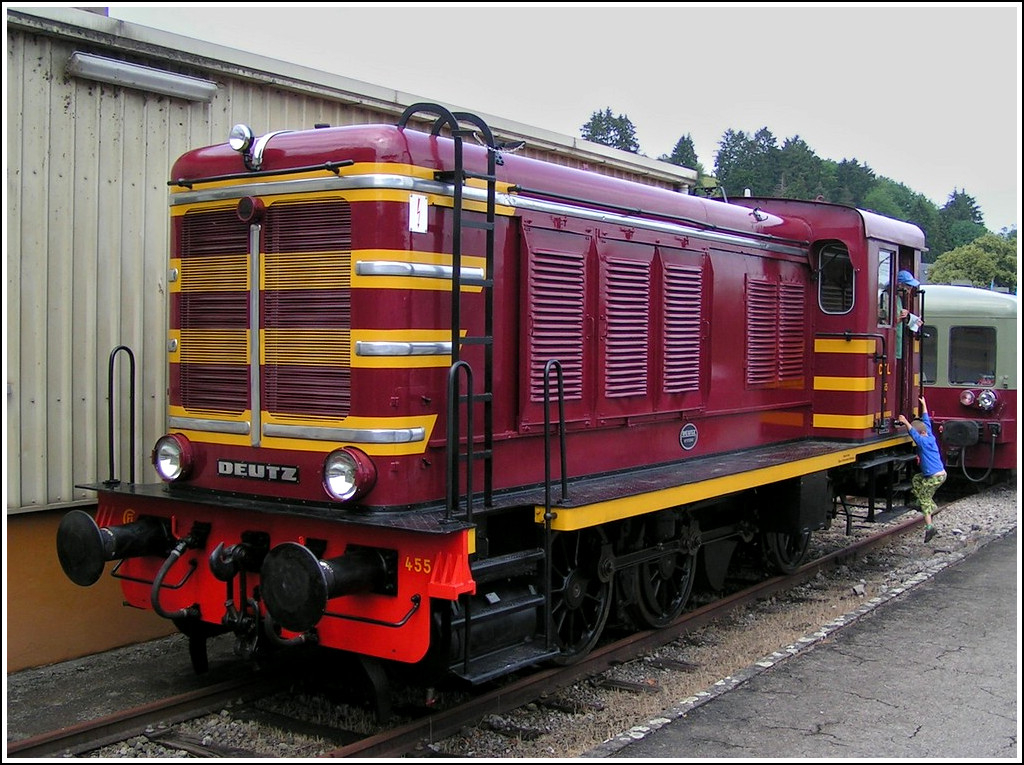 The shunter engine 455 photographed in Ettelbrck on September 6th, 2007.