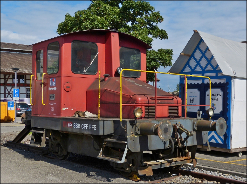 The shunter engine Tm I 450 photographed in Romanshorn on September 15th, 2012.