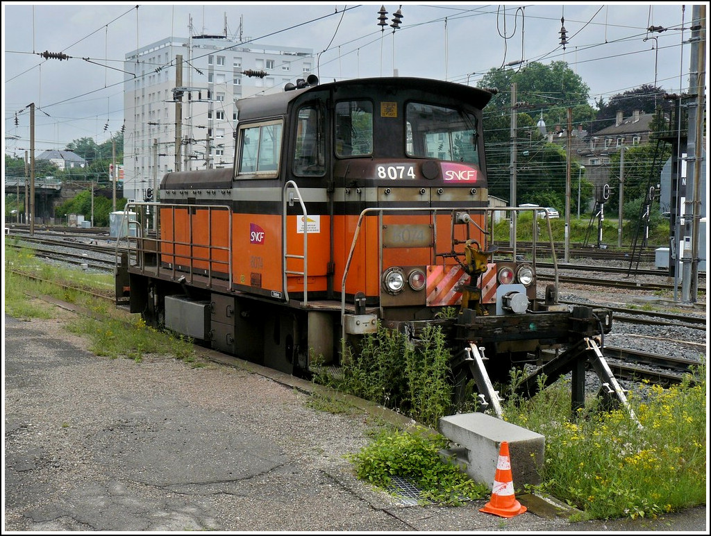 The shunter engine Y 8074 taken at the main station of Mulhouse on June 19th, 2010.
