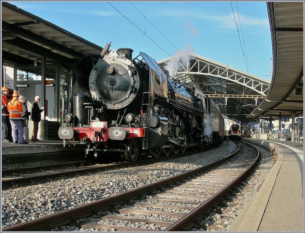 The SNCF 141 R 568 in Lausanne.
28.10.2017