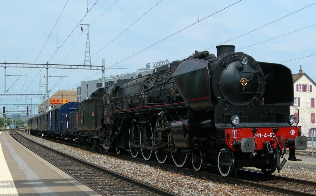 The SNCF 241 A 65 in Morges.
30.05.2009