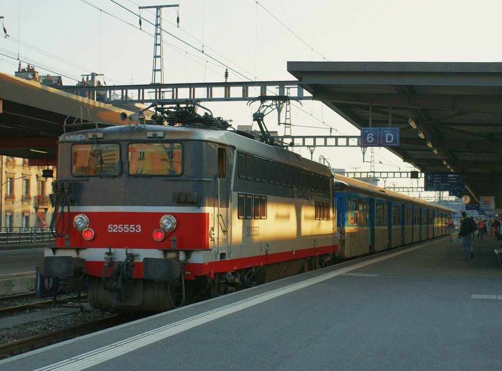 The SNCF BB 25 553 in Geneva. 
27.08.2009
