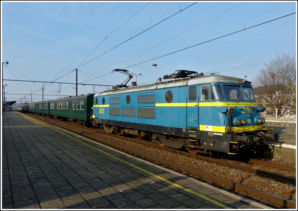 The special train  Adieu Srie 26  photographed in Mechelen on March 24th, 2012.