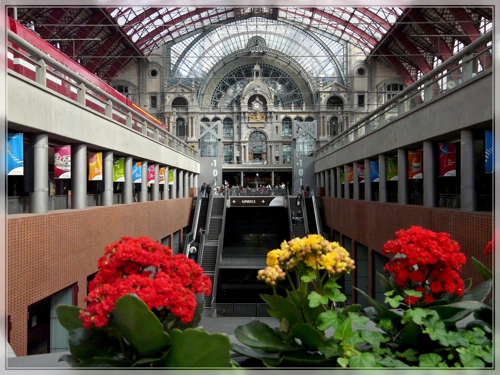 The station Antwerpen Centraal pictured on April 24th, 2010.