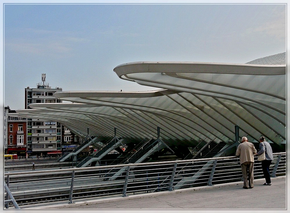 The station Liège Guillemins pictured on September 20th, 2009.