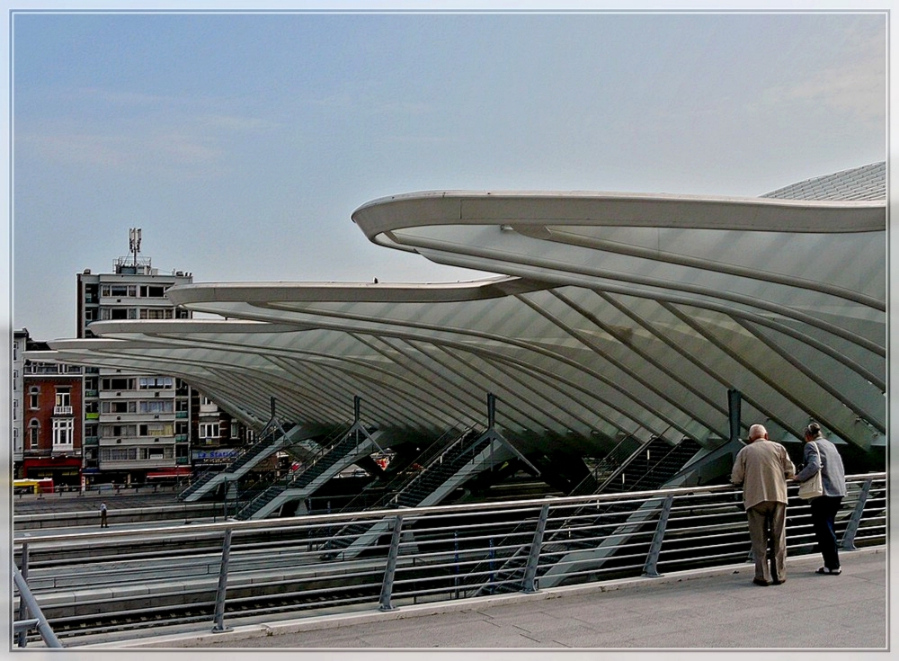 The station Lige Guillemins pictured on September 20th, 2009.