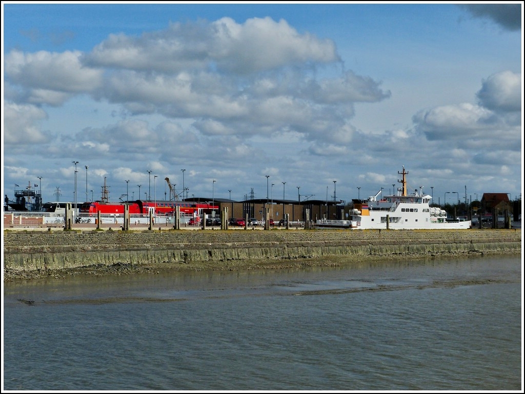 The station of Norddeich Mole photographed on May 5th, 2012.