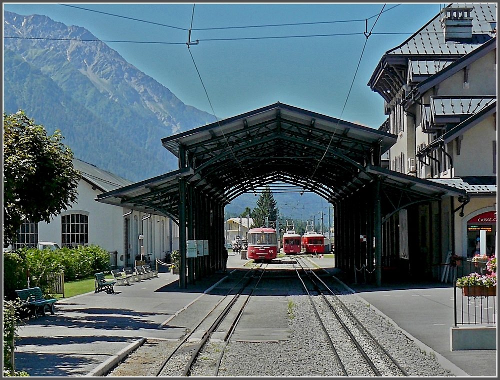 The station of the Mer de Glace railway at Chamonix Mont Blanc. August 3rd, 2008.