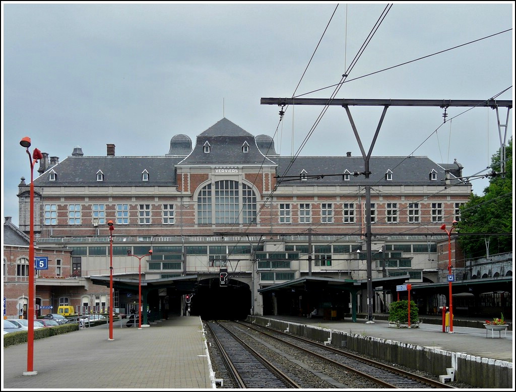 The station Verviers Central photographed on July 12th, 2008.