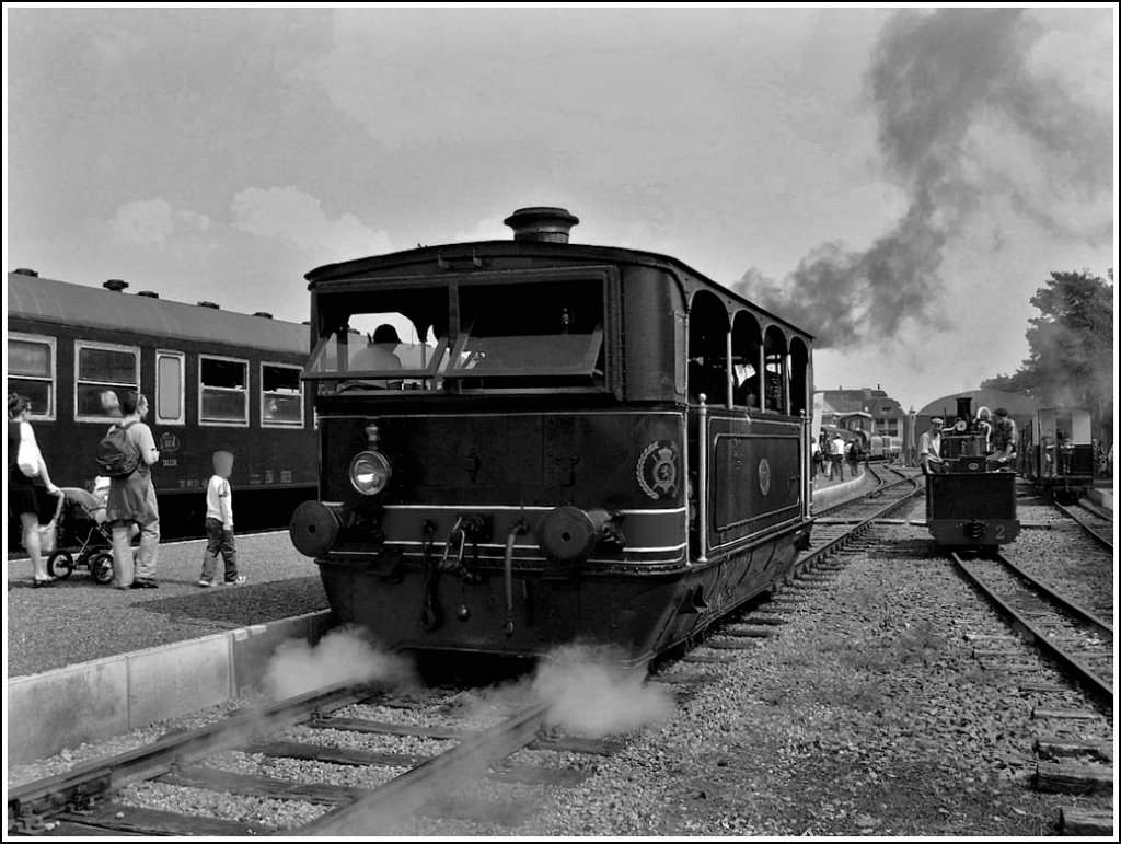 The steam tram N 808 (1894) pictured in Maldegem on May 1st, 2009.