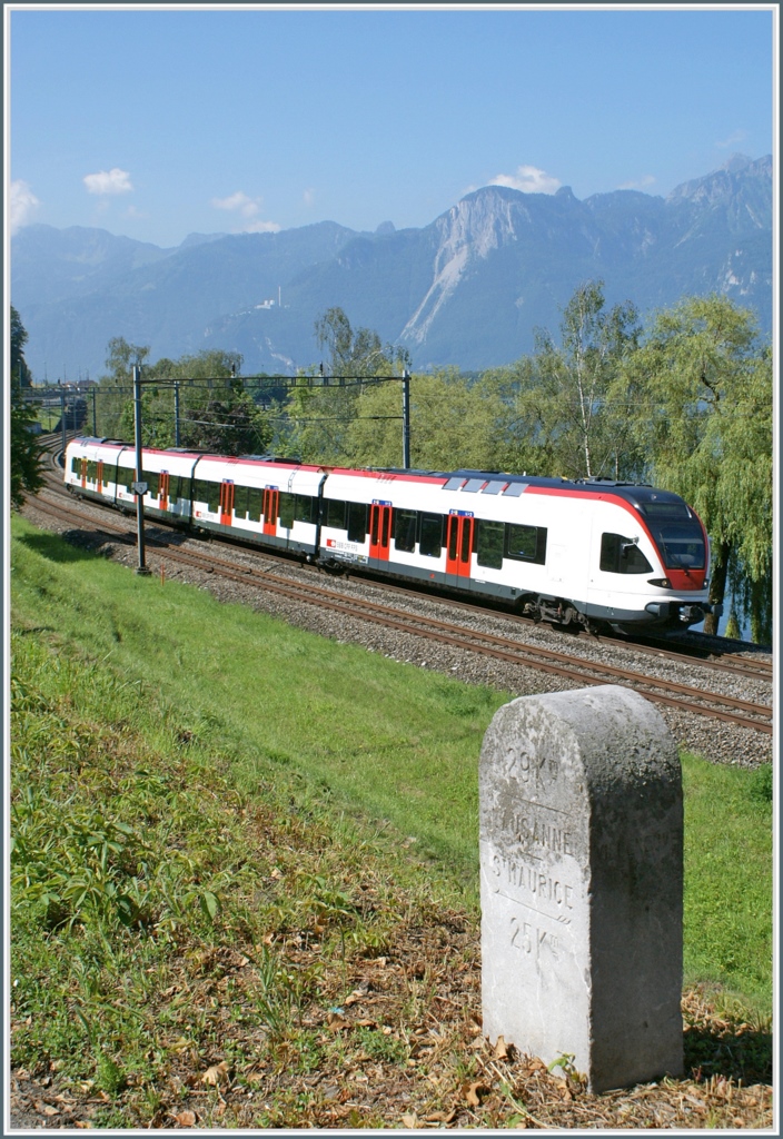 The stone knows that the Flirt have 25 kilometers to run to Lausanne...
24.06.2010