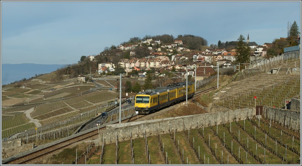 The  Train des Vignes  in the Vineyard by Chexbres. 
14.03.2011