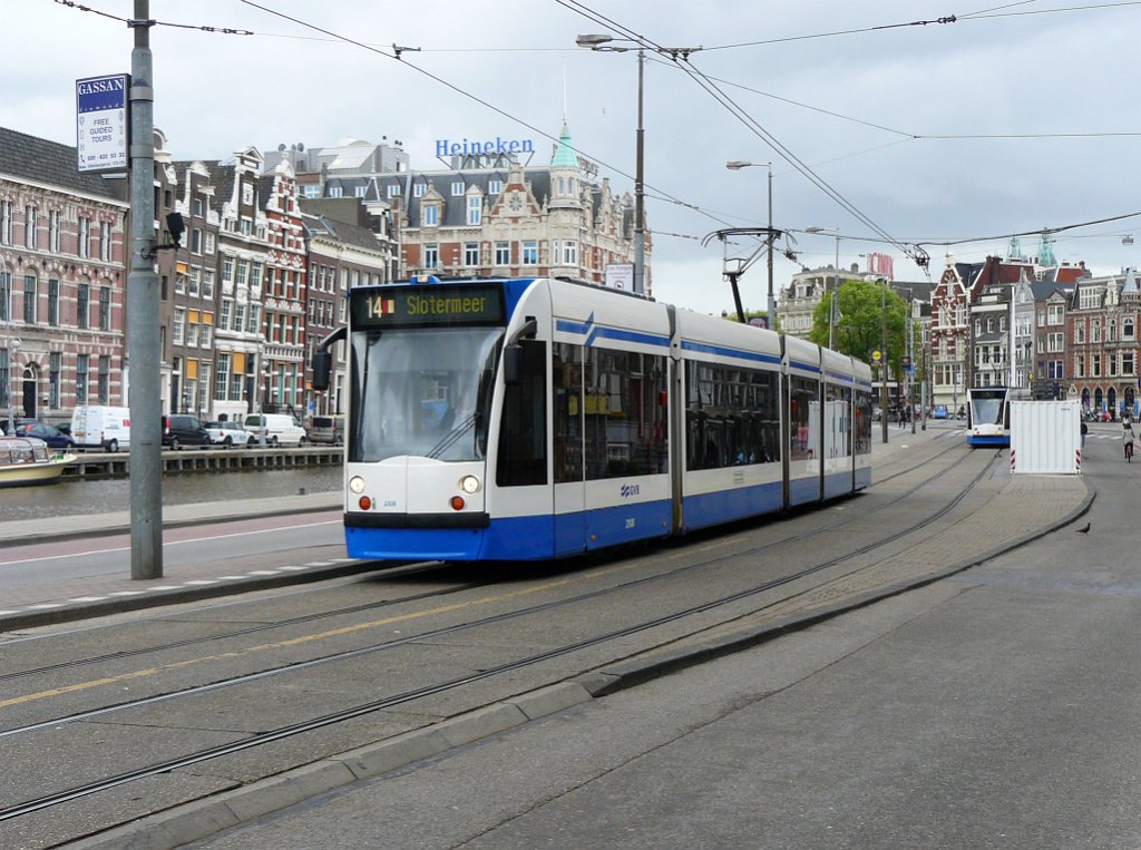 Tram 2108 Rokin, Amsterdam 27-05-2011.