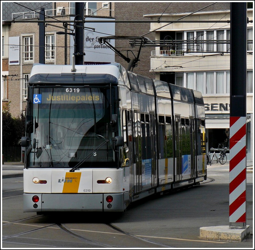 Tram N 6319 pictured near the station Gent Sint Pieters on July 10th, 2010.