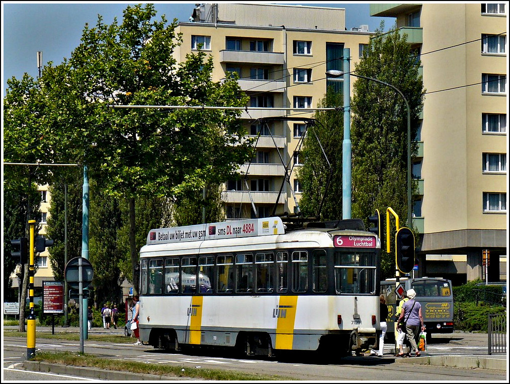 Tram N 7121 pictured in Antwerpen Luchtbal on June 23rd, 2010.