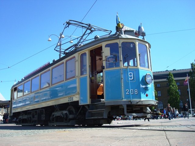 Tram no 208 Drottningtorget 2009 - 05 - 16 (Gteborgsarvet). 