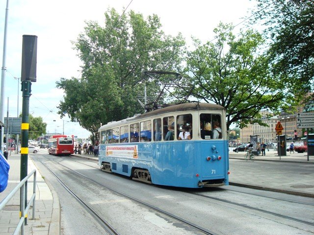 Tram no 71 Nybroplan 2009 - 08 - 12.