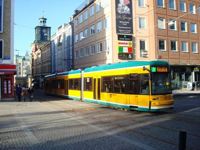 Tram nr 31 Drottninggatan 2010 - 03 - 20. 