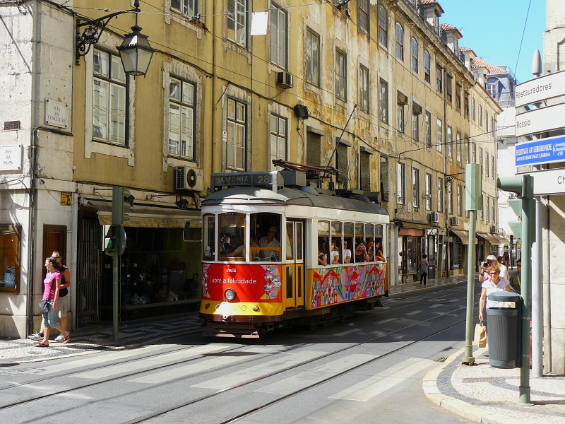 Tramcar number 552 R. Da Prata, Lisboa 28-08-2010.