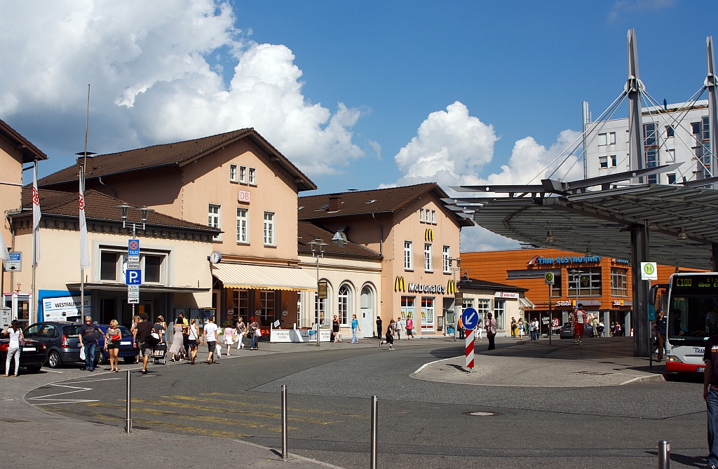View of the main station Siegen on 03.09.2011.
