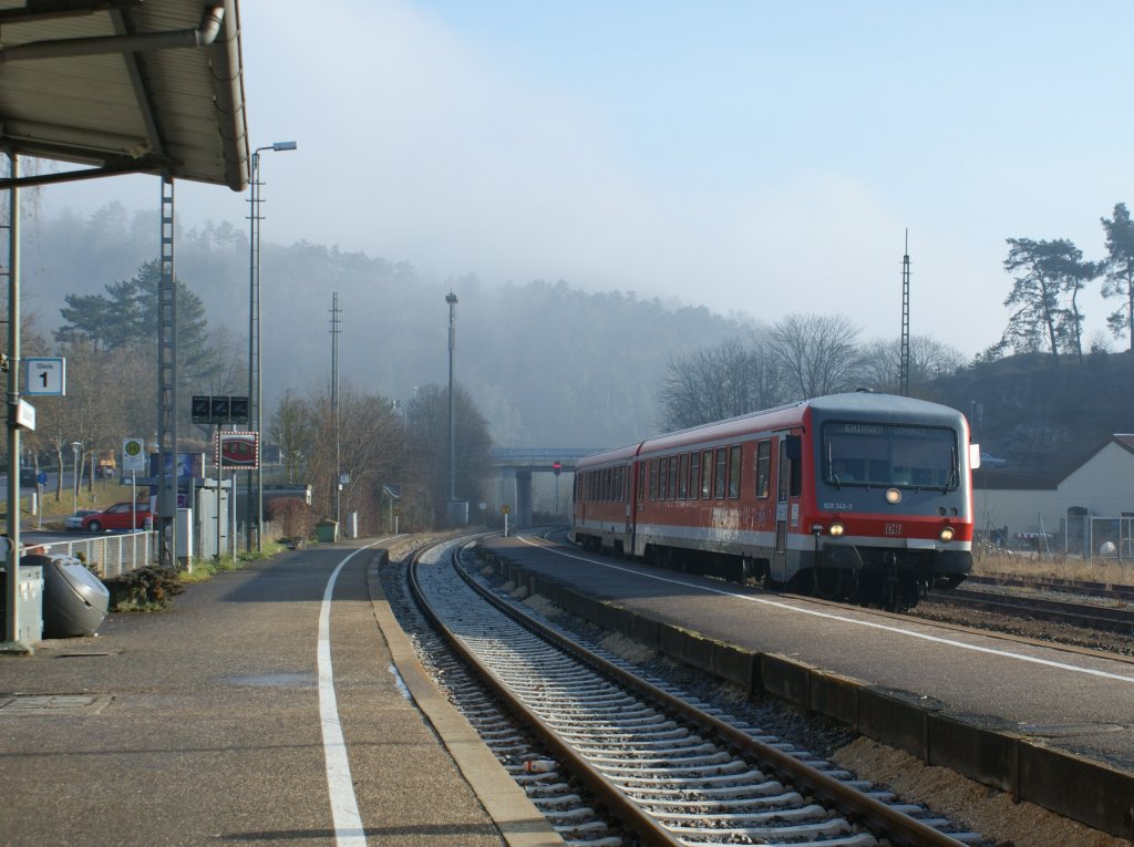 VT 628 to Ehingen in Blaubeuren. 
08.12.2008