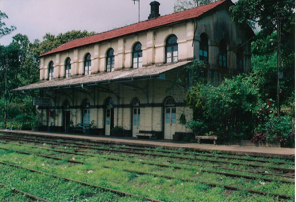 Watawala  Railway Station which is located in a remote area in the main hill country line. Looking at the roof tiles it is evident that it was repaired recently may be due to the fact that Wattawala records highest annual rainfall in the island. But the walls needs a new coat of  paint. railway arrived this area  during 1880-1885.