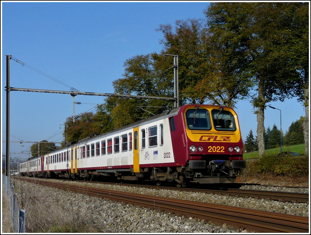 Z 2000 double unit is running through Schieren on October 24th, 2011.