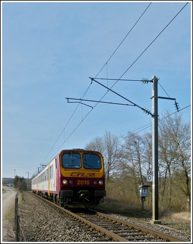 Z 2016 is running through Lellingen on March 27th, 2012.