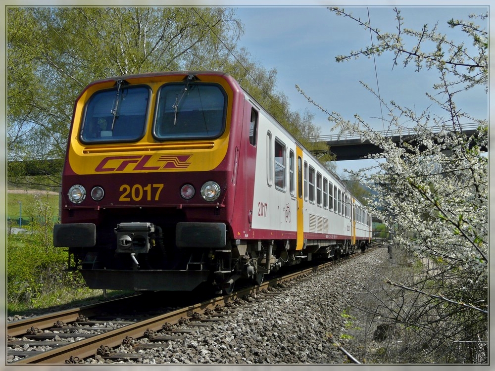 Z 2017 pictured in Ingeldorf on its way from Diekirch to Ettelbrck on April 25th, 2010.