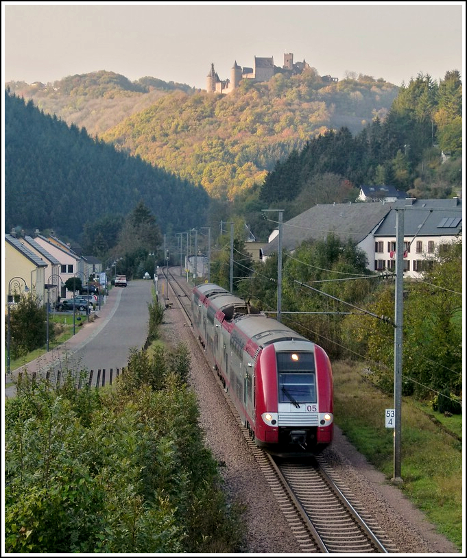 Z 2205 is running through Michelau on October 24th, 2011.