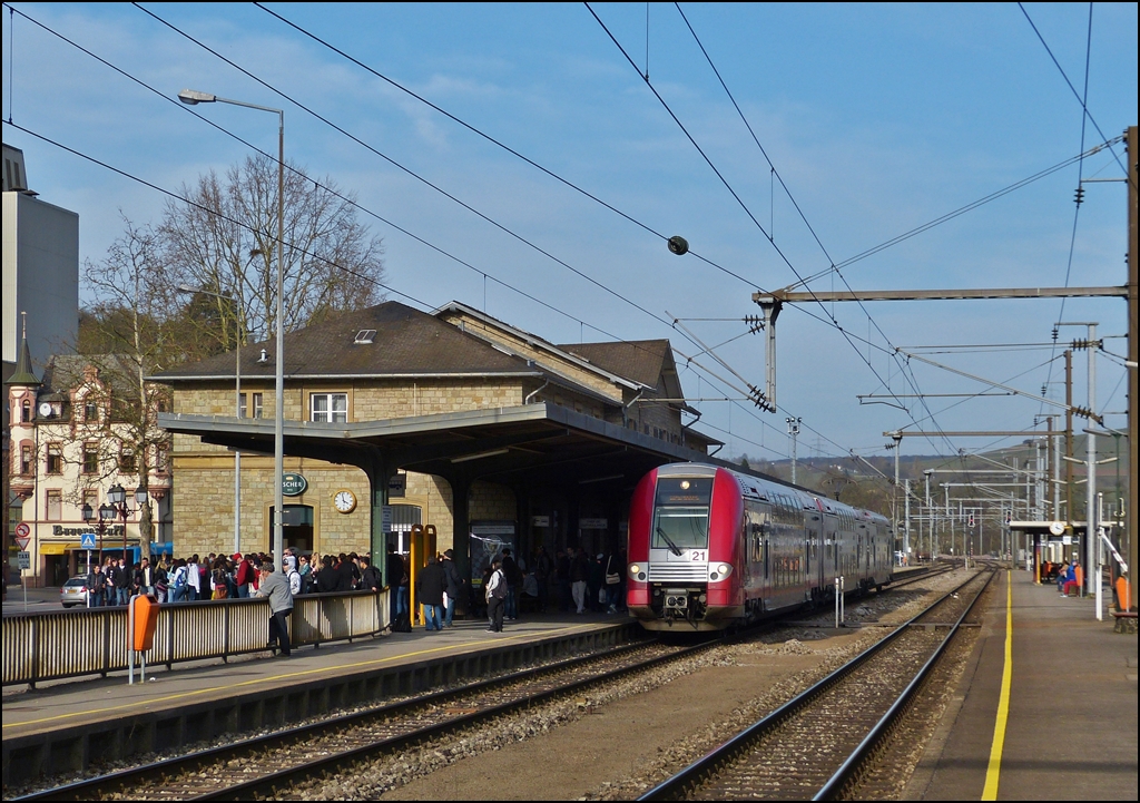 Z 2221 pictured in Ettelbrück on March 6th, 2013.
