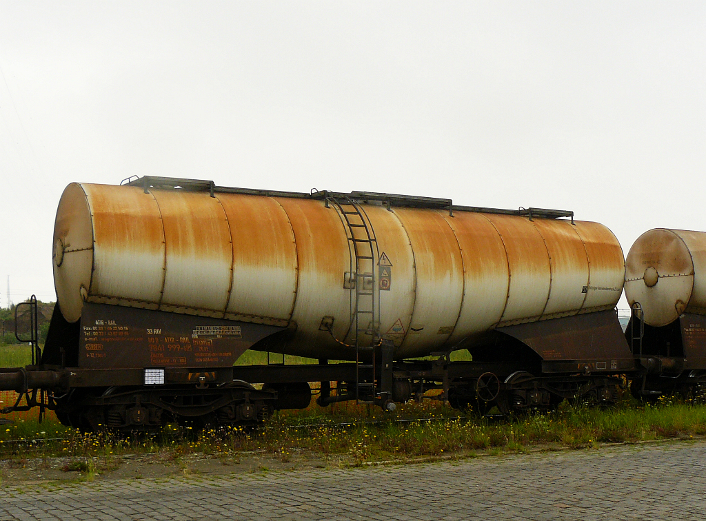 Zacns owned by ATIR-RAIL with number 33 80 7841 999-5. Rostockweg harbour of Antwerp 12-08-2011.