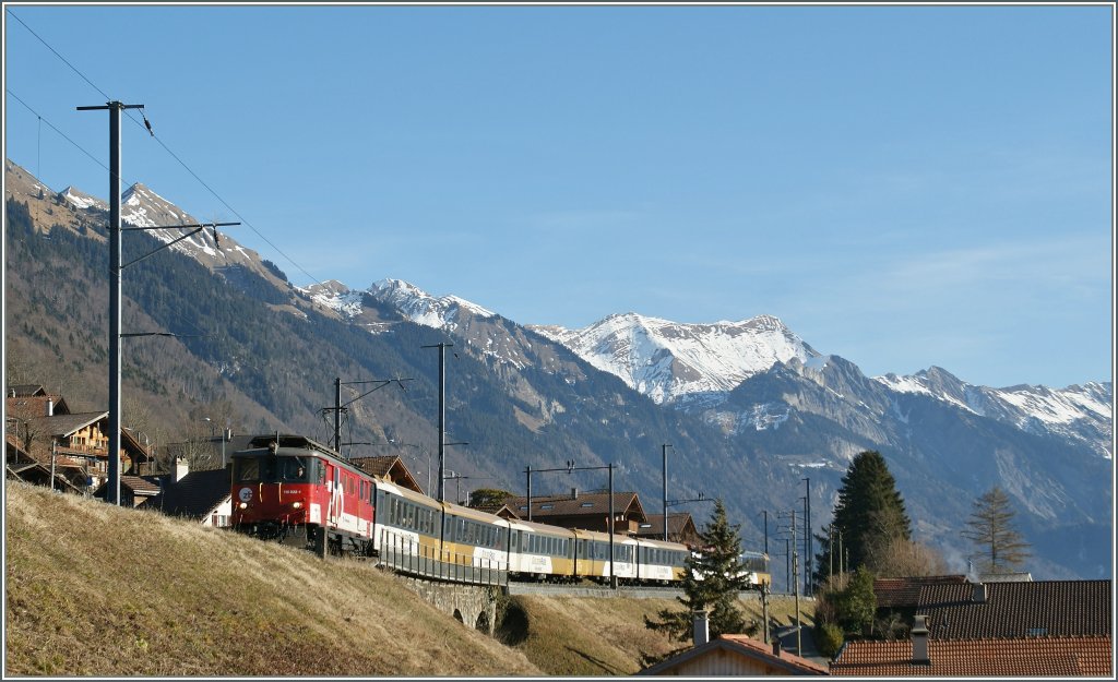  zb  De 110 wiht an IR to Interlaken Ost by Niederried. 
09.02.2011