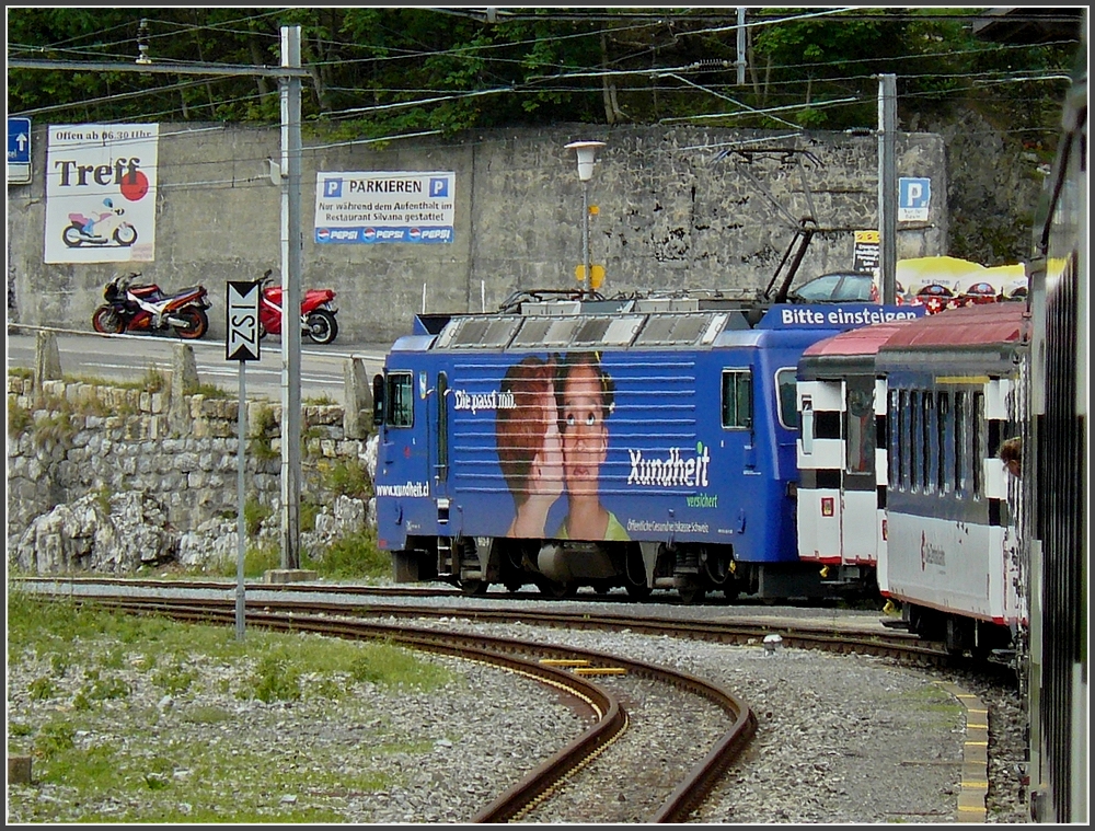 ZB HGe 4/4 pictured at Brnig-Hasliberg on July 30th, 2008.