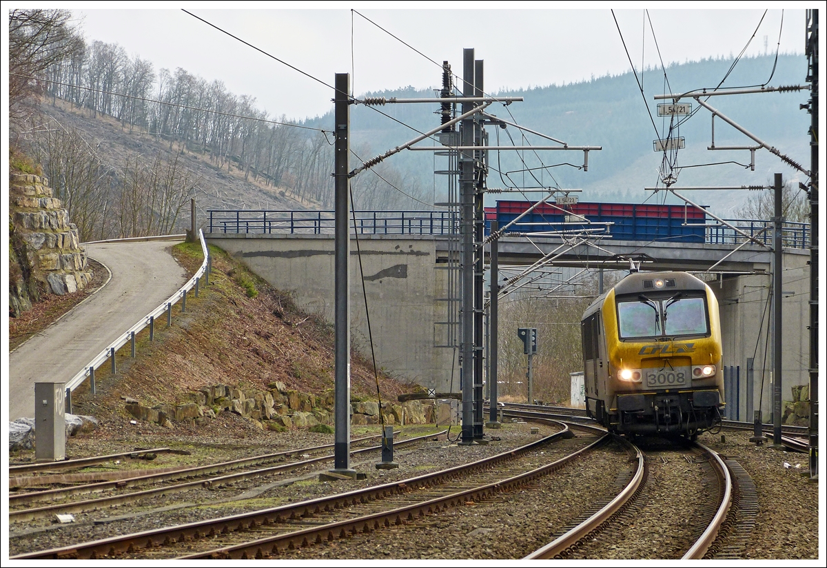 . 3008 photographed in Trois-Ponts on January 19th, 2014.