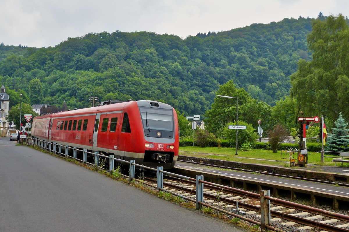 . 612 643 is running without stop through Balduinstein on May 26th, 2014.