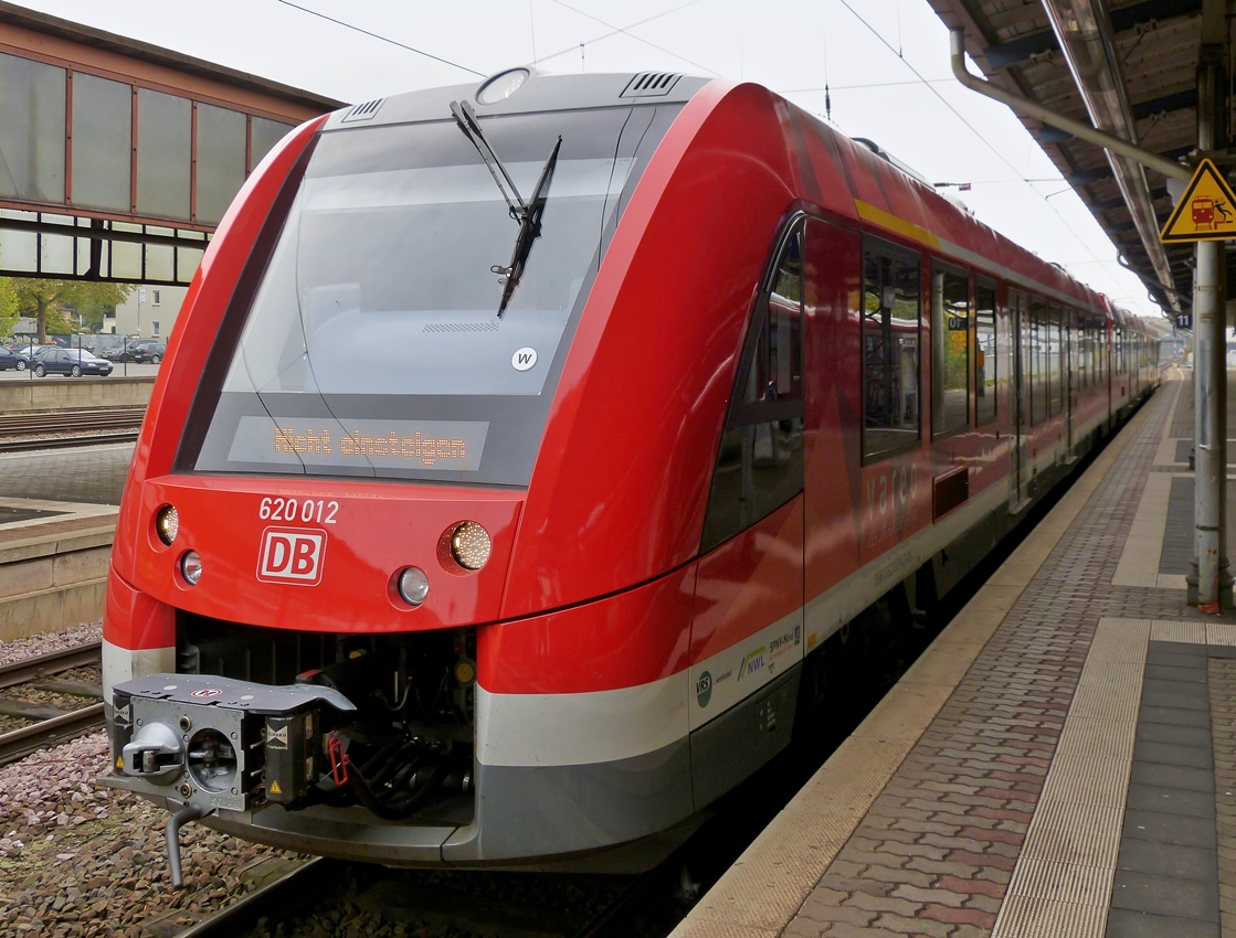 . 620 012 taken in Trier main station on October 32st, 2014.