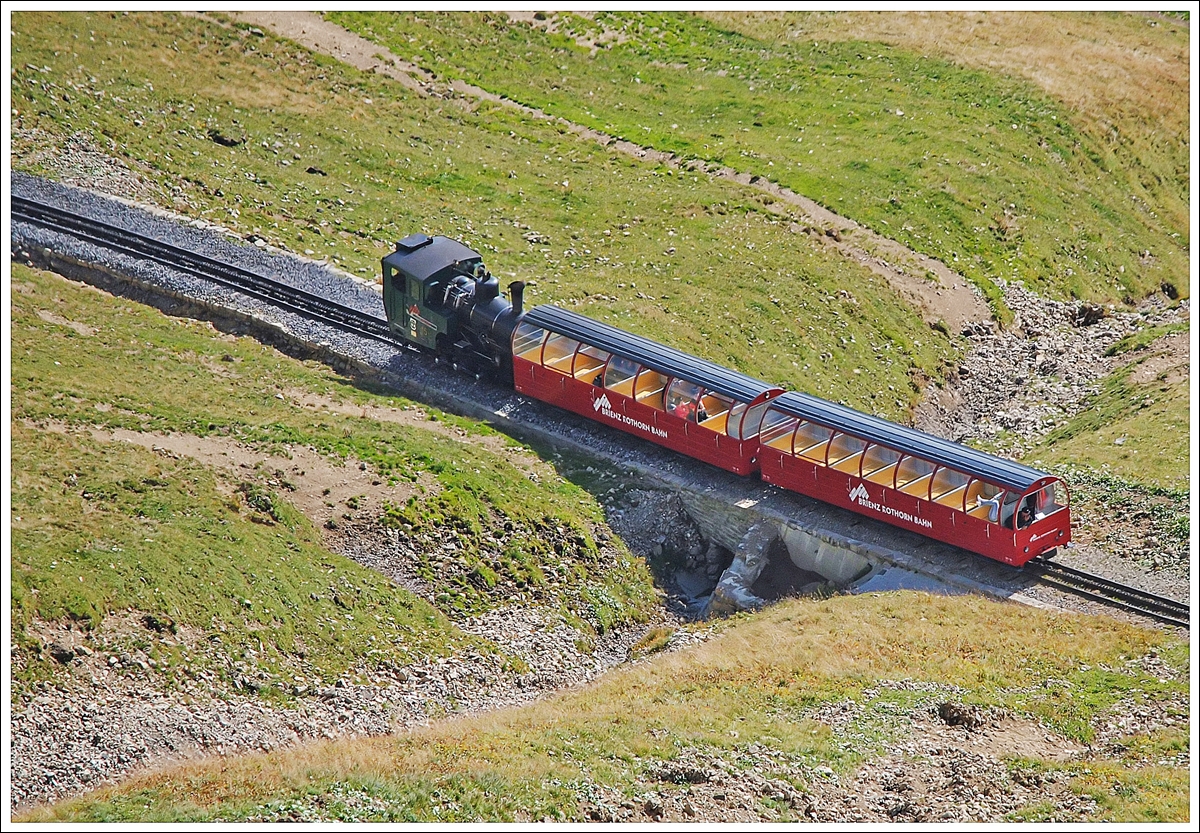 . A BRB steam train is running betwenn Oberstafel and Rothorn Kulm on September 27th, 2013.