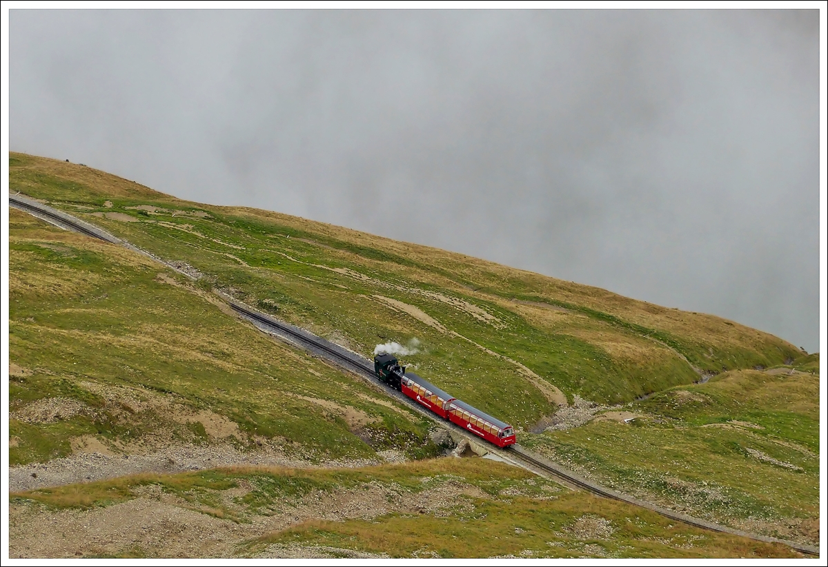 . A BRB steam train pictured between Rothorn Kulm und Oberstafel on September 29th, 2013.